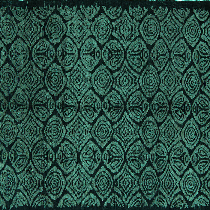 Square Machine Washable Abstract Turquoise Modern Area Rugs, wshabs5108turq