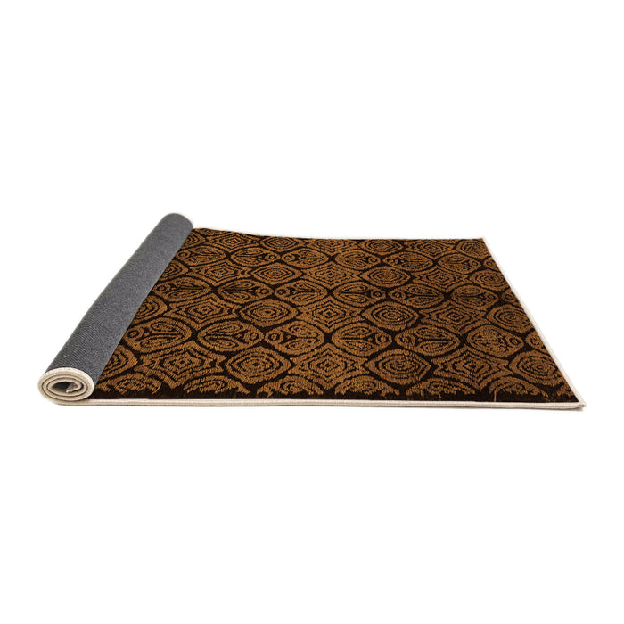 Sideview of Abstract Orange Modern Rug, abs5108org