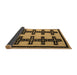 Sideview of Abstract Brown Modern Rug, abs5109brn