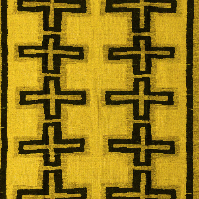 Abstract Yellow Modern Rug, abs5109yw