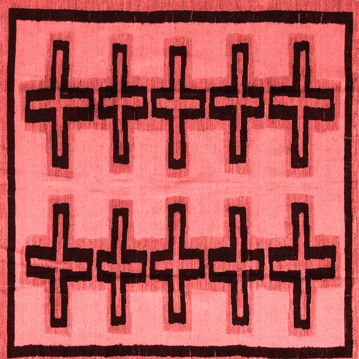 Abstract Red Modern Rug, abs5109red