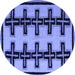 Round Abstract Blue Modern Rug, abs5109blu