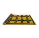 Sideview of Abstract Yellow Modern Rug, abs5109yw