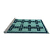 Sideview of Machine Washable Abstract Light Blue Modern Rug, wshabs5109lblu