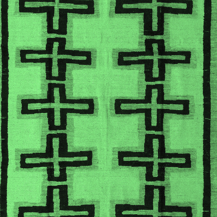 Abstract Emerald Green Modern Rug, abs5109emgrn