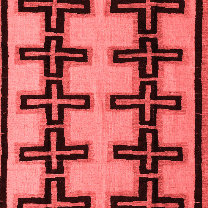 Machine Washable Abstract Red Modern Rug, wshabs5109red