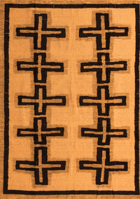 Abstract Orange Modern Rug, abs5109org