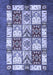 Abstract Blue Modern Rug, abs510blu