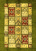 Abstract Yellow Modern Rug, abs510yw