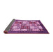 Sideview of Abstract Pink Modern Rug, abs510pnk