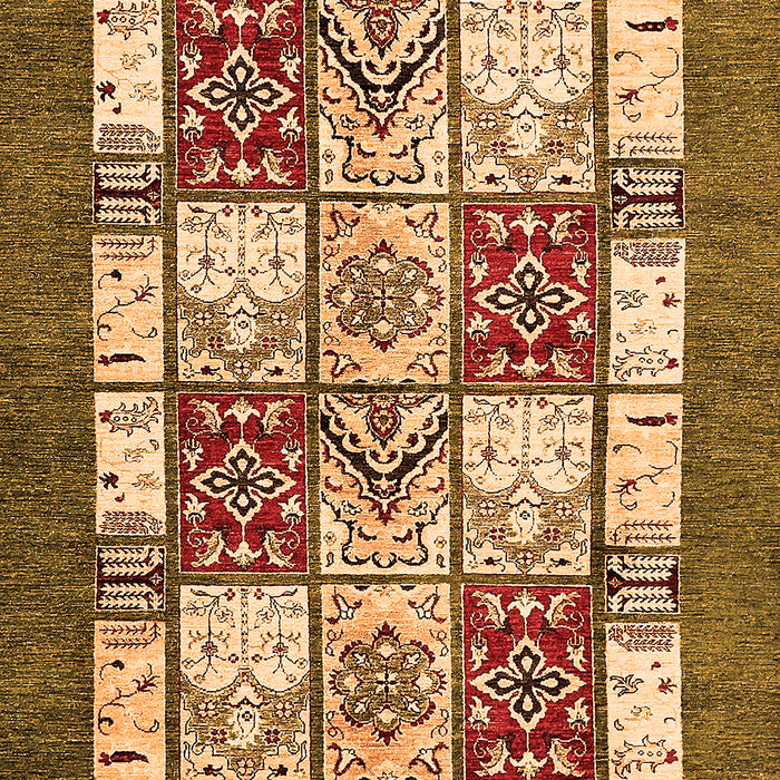 Machine Washable Abstract Orange Modern Area Rugs, wshabs510org