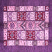 Square Abstract Pink Modern Rug, abs510pnk