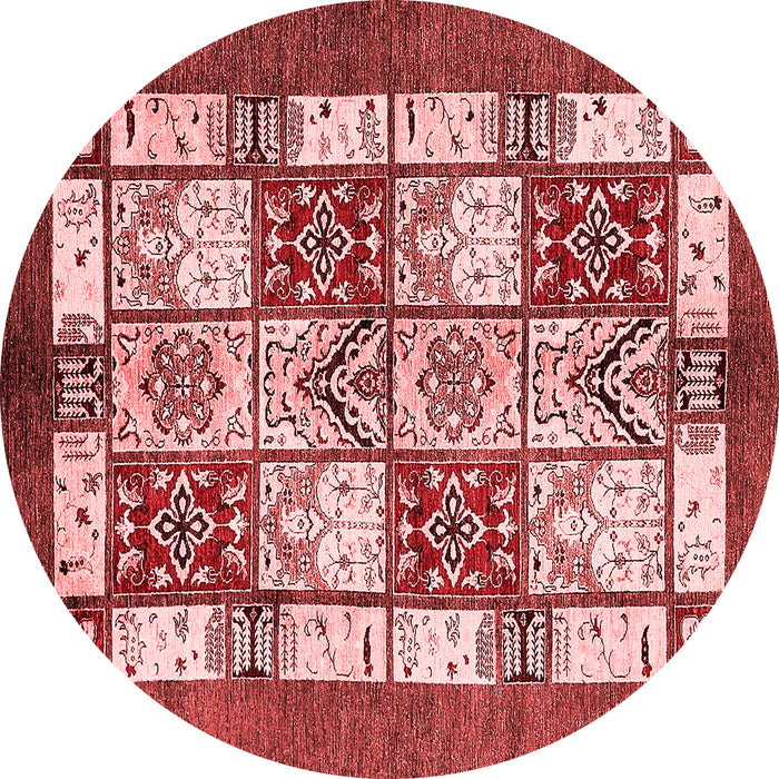Abstract Red Modern Rug, abs510red