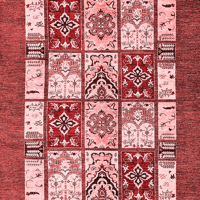 Abstract Red Modern Area Rugs