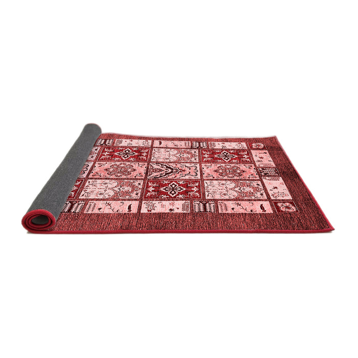 Abstract Red Modern Area Rugs