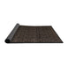 Sideview of Abstract Coffee Brown Modern Rug, abs5110