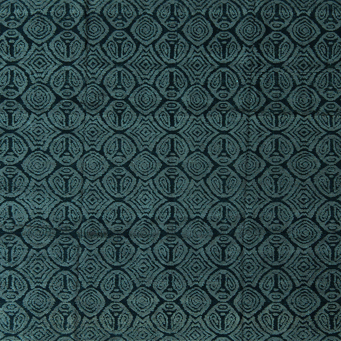 Square Abstract Light Blue Modern Rug, abs5110lblu