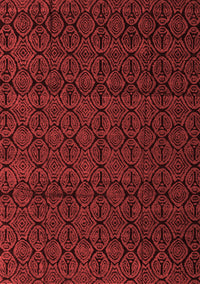 Abstract Red Modern Rug, abs5110red