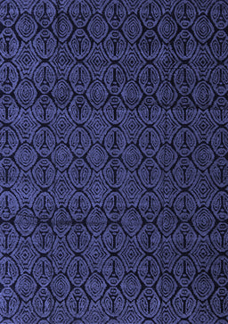 Abstract Blue Modern Rug, abs5110blu