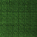 Square Abstract Green Modern Rug, abs5110grn