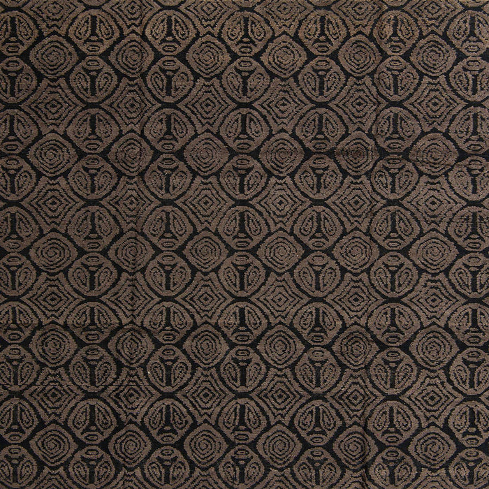 Square Machine Washable Abstract Coffee Brown Rug, wshabs5110