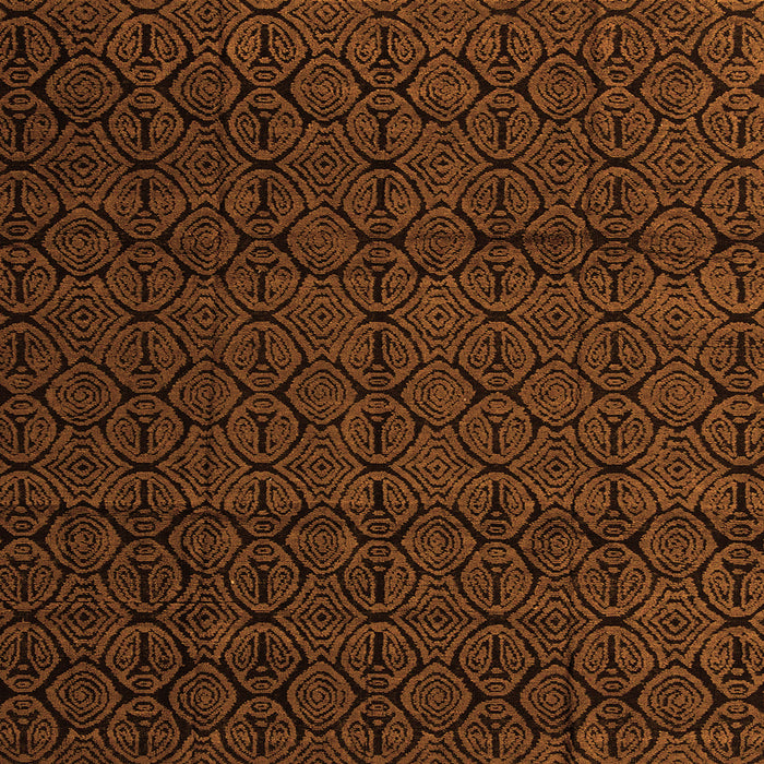 Square Abstract Orange Modern Rug, abs5110org