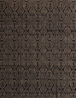 Abstract Coffee Brown Modern Rug, abs5110