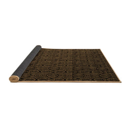 Sideview of Abstract Brown Modern Rug, abs5110brn