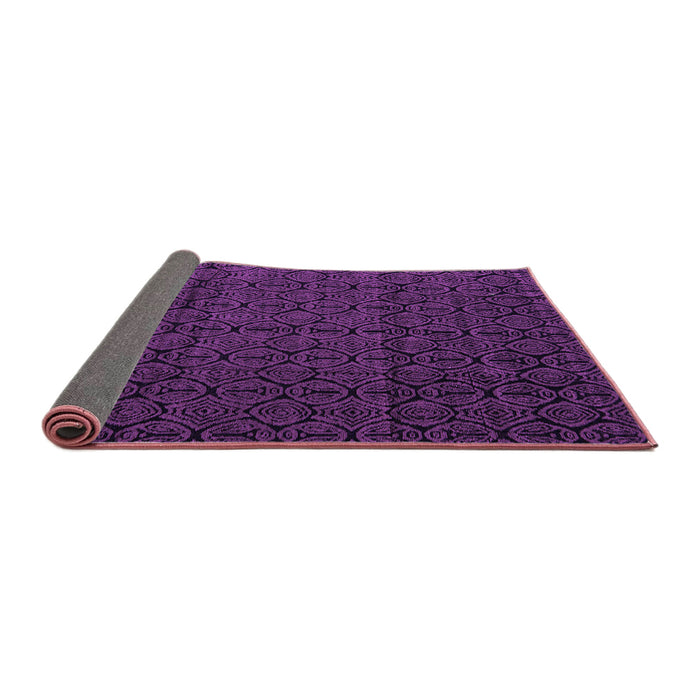 Sideview of Abstract Purple Modern Rug, abs5110pur