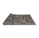 Sideview of Abstract Gray Oriental Rug, abs5111