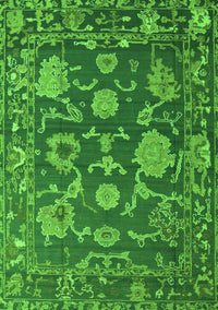 Oriental Green Traditional Rug, abs5111grn