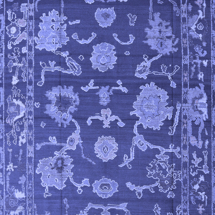 Machine Washable Oriental Blue Traditional Rug, wshabs5111blu
