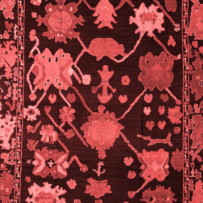 Machine Washable Abstract Red Modern Rug, wshabs5112red