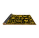 Sideview of Abstract Yellow Modern Rug, abs5112yw