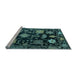 Sideview of Machine Washable Abstract Light Blue Modern Rug, wshabs5112lblu