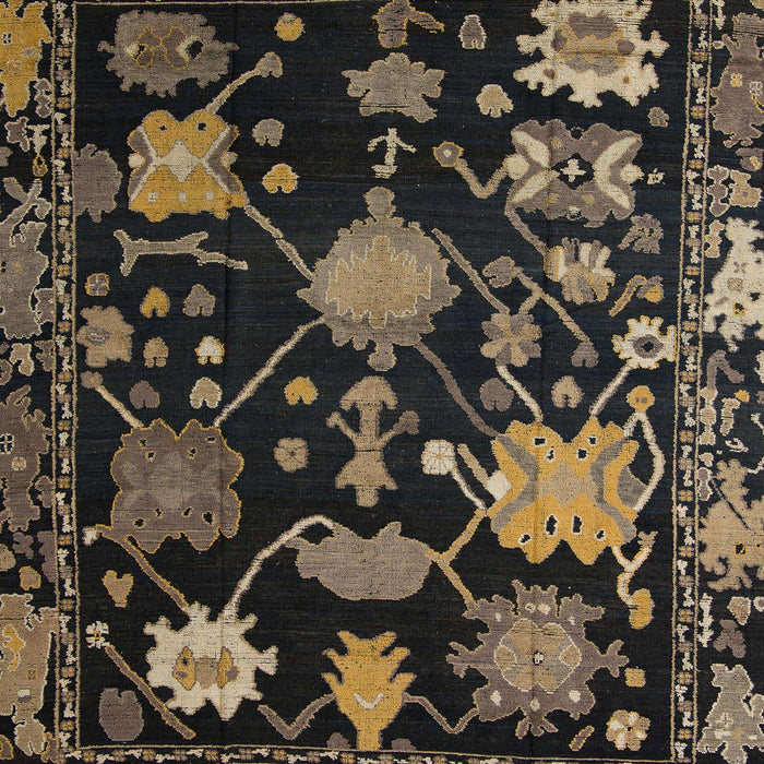 Abstract Dark Gold Brown Modern Rug, abs5112
