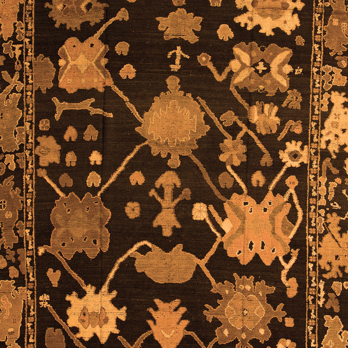 Machine Washable Abstract Orange Modern Area Rugs, wshabs5112org