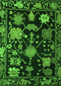 Abstract Green Modern Rug, abs5112grn