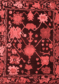 Abstract Red Modern Rug, abs5112red