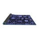 Sideview of Abstract Blue Modern Rug, abs5112blu