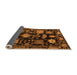 Sideview of Abstract Orange Modern Rug, abs5112org