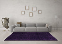 Machine Washable Abstract Purple Modern Rug, wshabs5113pur