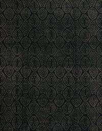 Machine Washable Abstract Black Rug, wshabs5113