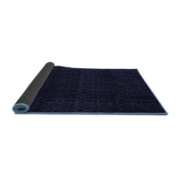 Sideview of Abstract Blue Modern Rug, abs5113blu