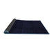 Sideview of Abstract Blue Modern Rug, abs5113blu