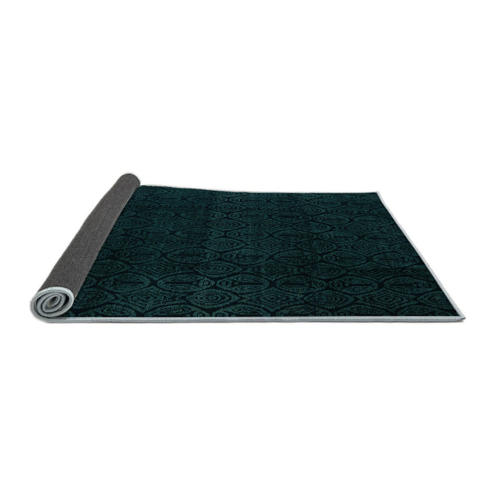 Sideview of Abstract Light Blue Modern Rug, abs5113lblu