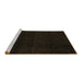 Sideview of Machine Washable Abstract Brown Modern Rug, wshabs5113brn