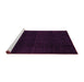 Sideview of Machine Washable Abstract Pink Modern Rug, wshabs5113pnk