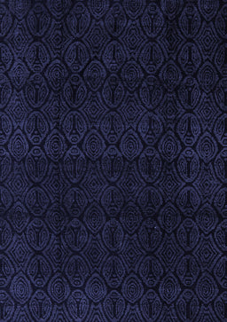 Abstract Blue Modern Rug, abs5113blu