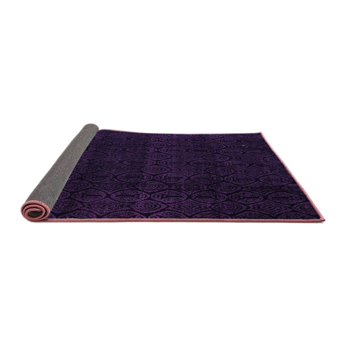 Sideview of Abstract Purple Modern Rug, abs5113pur